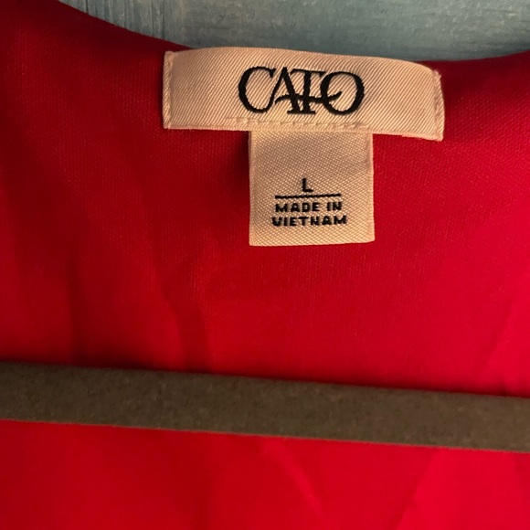 CATO Cato Dress Womens Large OpenLong Sleeve V Neck Knee Length - Picture 3 of 11